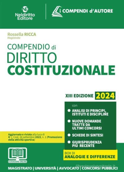 Compendio di diritto costituzionale. Con espansione online di Rossella Ricca